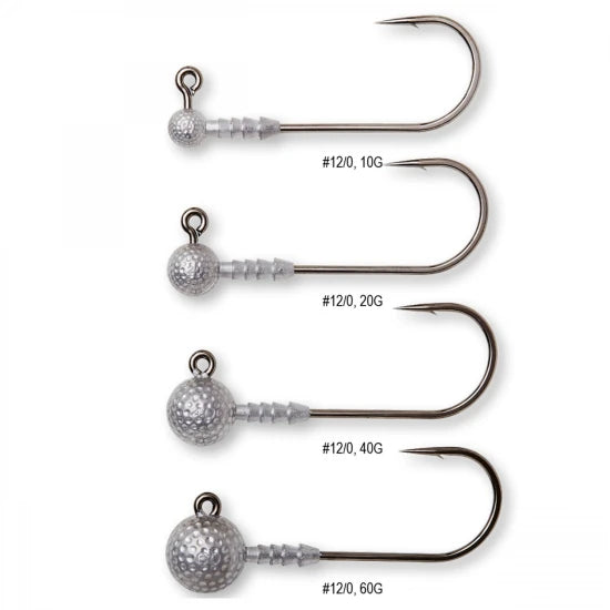 Jig Madcat Golf Ball No.8/0 60gr Jighead Natural Bulk