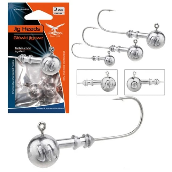 Jig Mikado Cap Aberdeen Jig, Bn, Nr.4/0, 15g, 3buc/plic