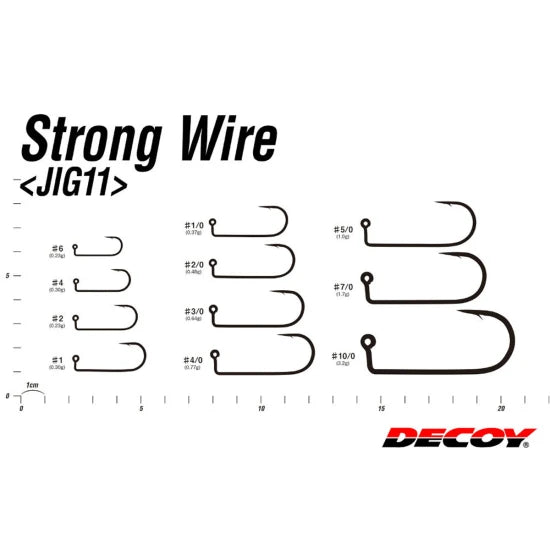Jig Nelestat Decoy Pro Pack Jig11 Strong Wire, Nr.1, 40buc/set