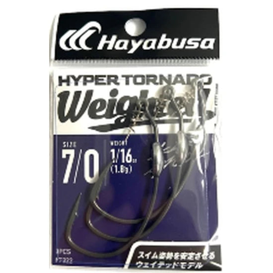 Jig Offset Hayabusa Hyper Tornado Weighted, Nr.4/0, 3.5g, 3buc/pac