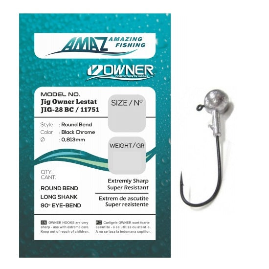 Jig Owner Lestat  11751 No. 3/0 - 9 gr. Jig-28 BC