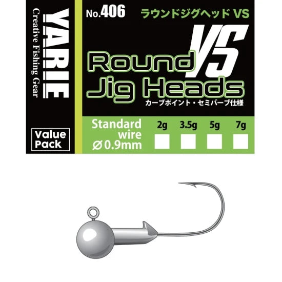 Jig Yarie 406 Round Vs Semi Barb Nr.1/0 2g 10buc/plic