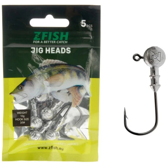 Jig Zfish Head, Nr.2/0, 8g, 5buc/plic