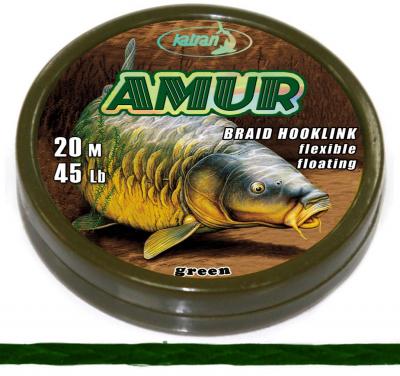 KATRAN Braided hook links AMUR 15Lb 20 M/15Lb/20 M/green