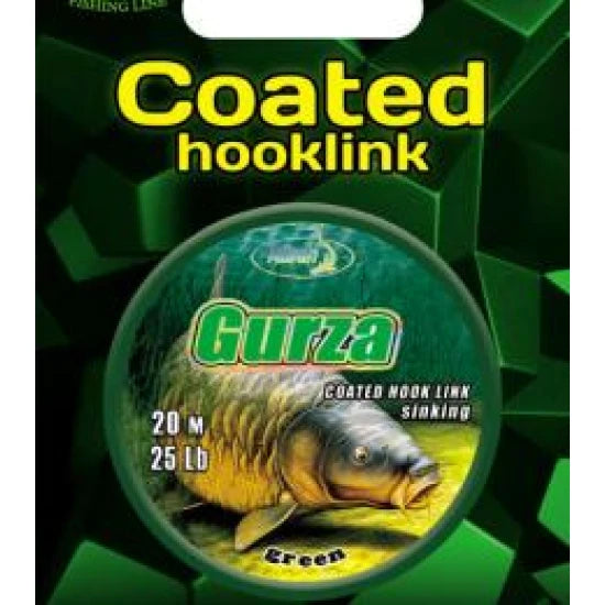 Katran Coated Braided Hook Links Gurza 15lb 20 M/15lb/20 M/green