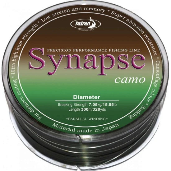 Katran Fishing Line Synapse Carp Camo 0,286mm/13,55 Lb/6,15 Kg/300 M