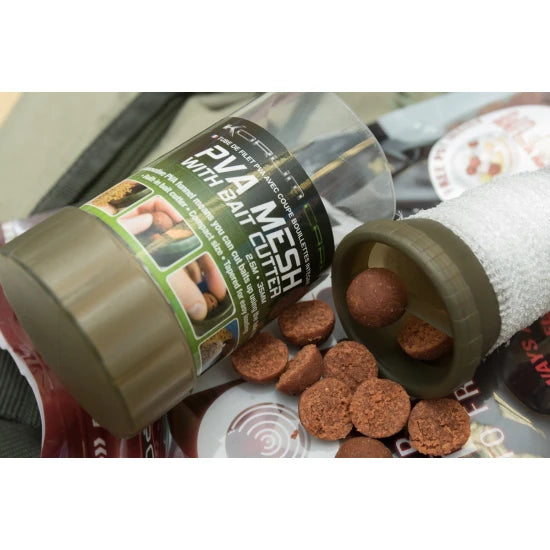 Kit Korum Plasa Solubila Si Dispozitiv Taiere Pva Mesh With Bait Cutter