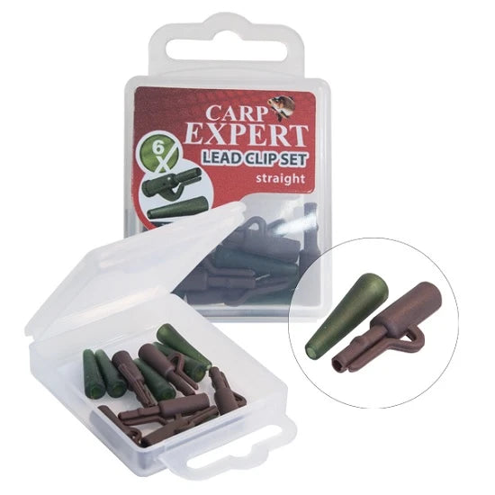 Kit Montura Plumb Pierdut Carp Expert Lead Clip Straight 6 Buc/plic
