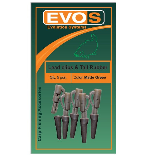 KIT PLUMB PIERDUT EVOS CULOARE MATTE GREEN 5 BUC