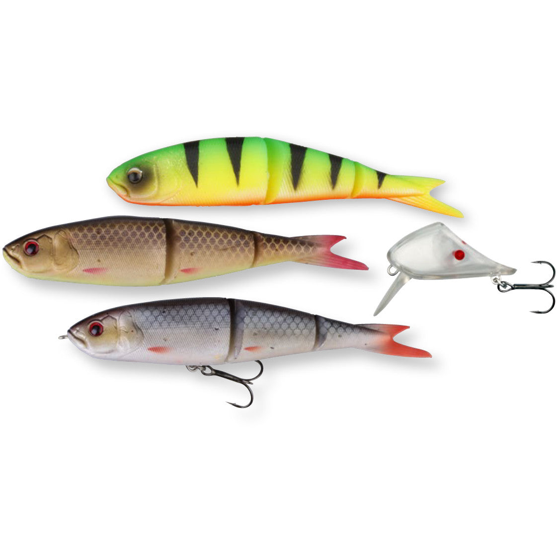 KIT SAVAGE SOFT 4PLAY 3 SHADURI 9,5CM+1 CAP VOBLER