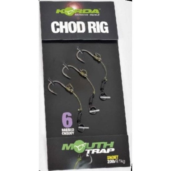 KORDA MONTURA CHOD RIG SCURT NR.6/20LB 3BUC/PL