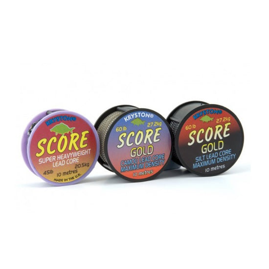KRYSTON SCORE HEAVYWEIGHT LEADCORE 10m 50lb Dark Silt