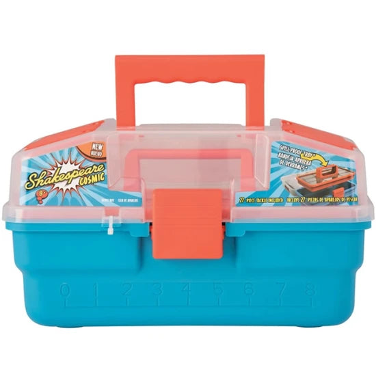 Kit Accesorii Spinning Pentru Copii Shakespeare Cosmic Tackle Box Orange