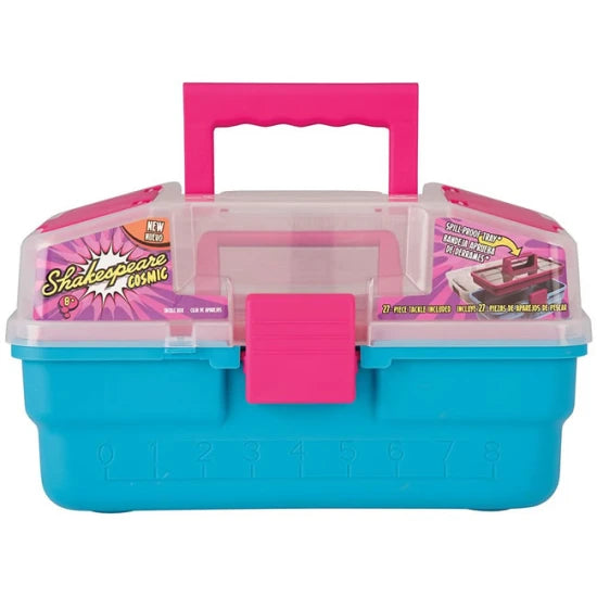 Kit Accesorii Spinning Pentru Copii Shakespeare Cosmic Tackle Box Pink