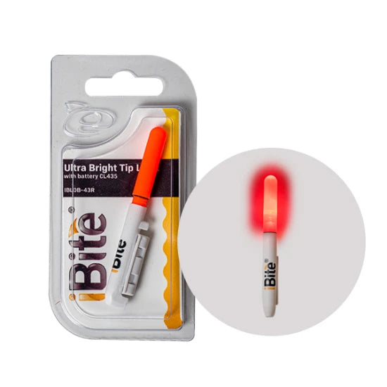 Kit Avertizor Energoteam Ibite 425 Bulb 4.06mm Led + Baterie Rosu