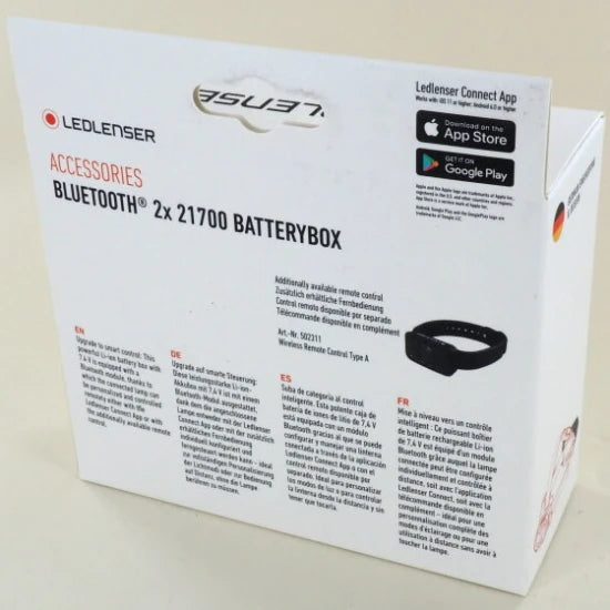 Kit Bluetooth Ledlenser 2x 21700 Li-ion Battery Box + 2 Baterii
