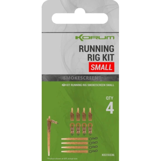 Kit Korum Smokescreen Running Rig Kit, Small, 10buc/pac