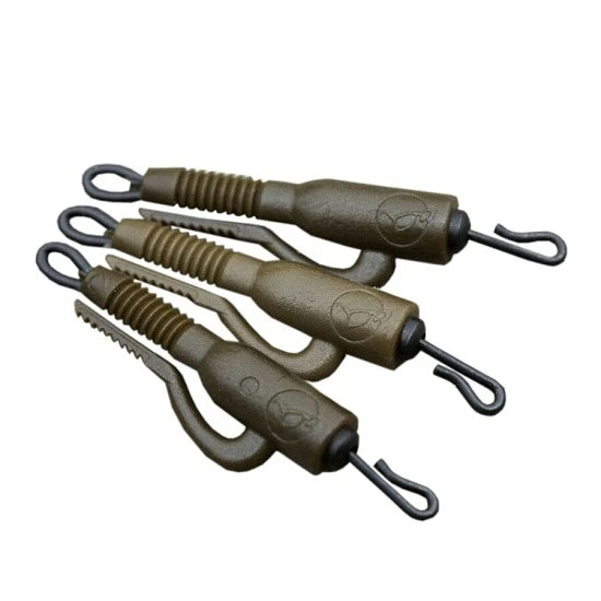 Kit Korda Clips + Vartej Rapid Pentru Plumb Pierdut Hybrid Lead Clip Qc 8buc/plic Weed/silt
