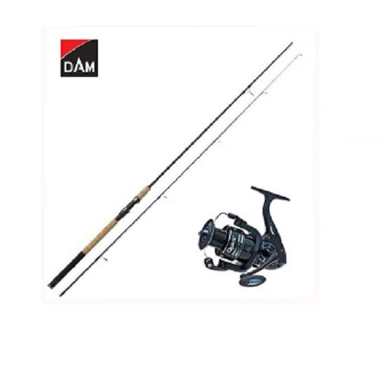 Kit Lanseta DAM Backbone Spin 40 2.40m 15 40 g PLUS Mulineta DAM Quick Fighter Pro Metal 330 FD