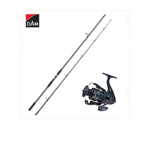 Kit Lanseta DAM Camaro Carp 3.60m 3.00lb PLUS Mulineta DAM Quick Fighter Pro Metal 360 FD