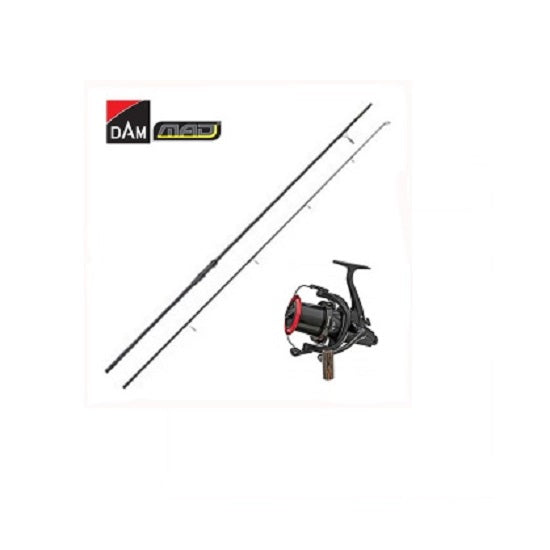 Kit Lanseta DAM MAD N BR 3.90m 3.50Lbs PLUS Mulineta DAM Quick ZCast FD