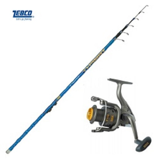 Kit Lanseta Zebco Trophy Tele Float 3.80 m 35 g PLUS Mulineta Zebco Cool Extra FD 120