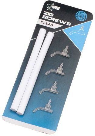 Kit Momeala NASH Zig Screw Small, Clear, 4buc/pac