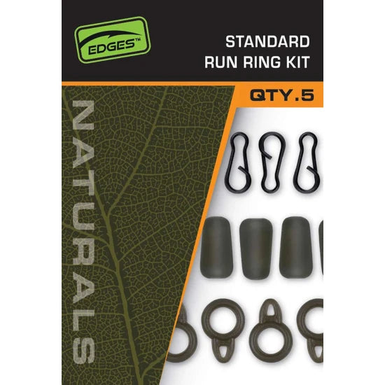 Kit Monturi Culisante Fox Edges Naturals Standard Run Rig Kit, 3x5buc/pac