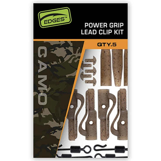 Kit Plumb Pierdut Fox Edges Camo Power Grip Lead Clip, 5buc/set