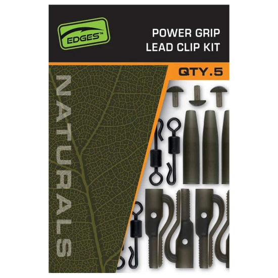 Kit Plumb Pierdut Fox Edges Naturals Power Grip Lead Clip, 5buc/set
