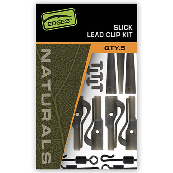 Kit Plumb Pierdut Fox Edges Naturals Slik Lead Clip, 5buc/set