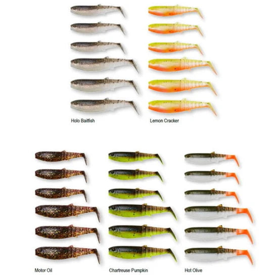 Kit Spinning Shad + Jig + Cutie Savage Gear Cannibal, Mixed Colors, 8cm/10cm, Model L, 36buc Accesorii/cutie