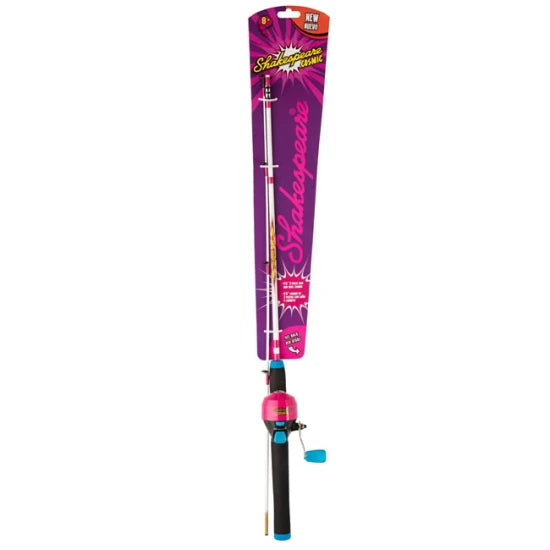 Kit Spinning Pentru Copii Shakespeare Cosmic Spinning Combo Pink