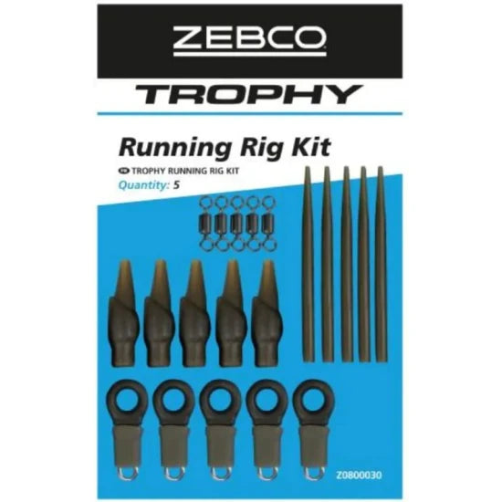 Kit Zebco Trophy Running Rig Kit, 5buc/pac
