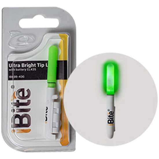 Kit Avertizor Energoteam Ibite 425 Bulb 4.06mm Led + Baterie Verde