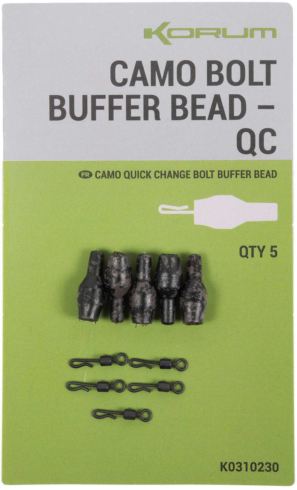 Korum Bolt Buffer Bead QC, Camo, 5buc/plic