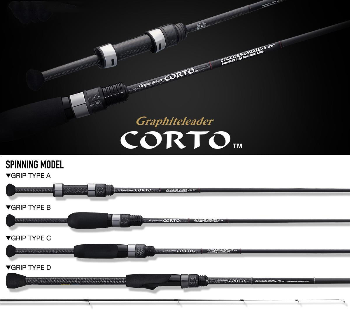 LANSETA GRAPHITELEADER CORTO 21GCORS-612L-HS 1.86M 0.5-3G 2seg