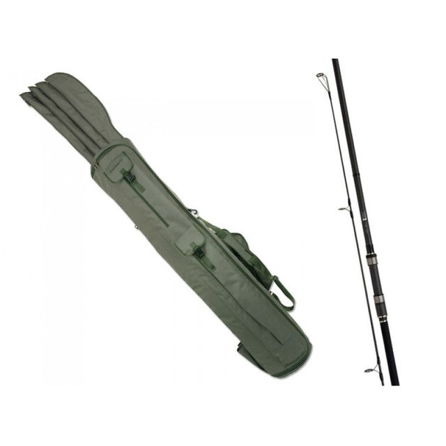 LANSETA SHIMANO TRIBAL 50 CAL INTENSITY 13FT 50mm x 4 + CONTINENTAL ROD QUIVER