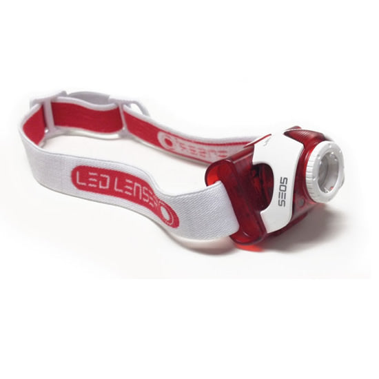 LANTERNA CAP LED LENSER SEO5 ROSU 180LM 3XAAA BLISTER