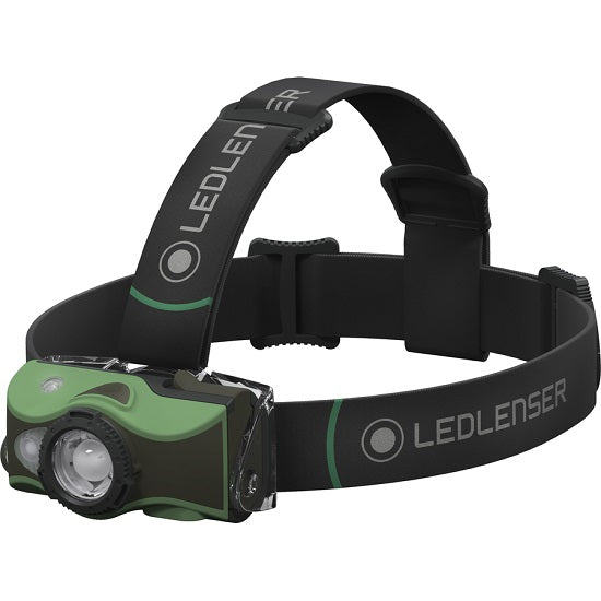 LANTERNA DE CAP REINCARCABILA LED LENSER MH8 GREEN 600 LUMENI