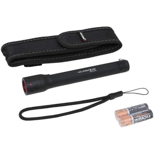 LANTERNA LED LENSER P6X 400LM/2XAA + HUSA