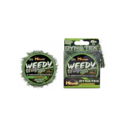 Leadcore  K-karp Dt Weedy-trap 5m 45lb  Green