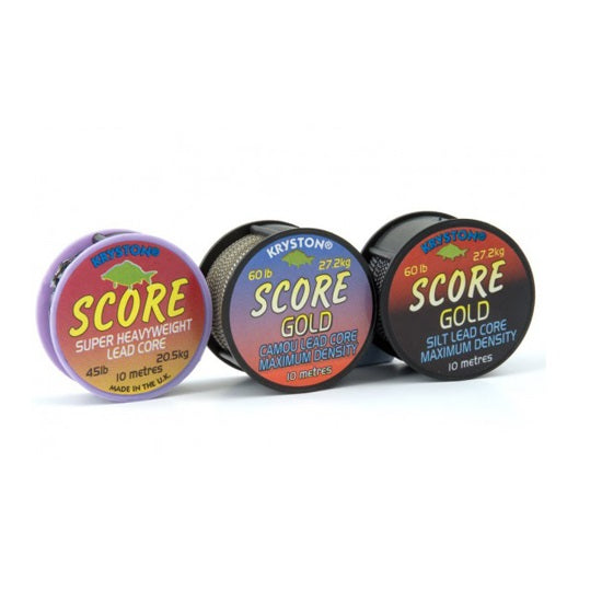 LEADCORE KRYSTON SCORE HEAVYWEIGHT LEADCORE 10m 60lb Camou