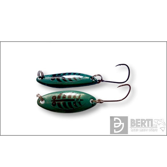 LINGURITA OSCILANTA BERTILURE CANDY TROUT NR.1 LUNGIME 28MM. CULOARE GREEN GAMMARUS 2 GRAME