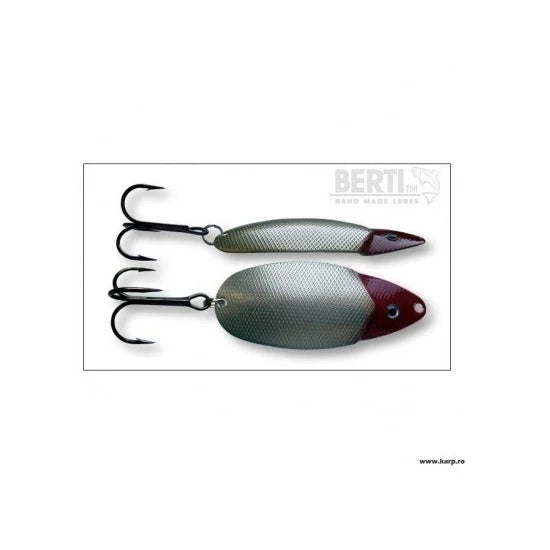 Lingurita Oscilanta Bertilure Lucky Red Head Xxl Lungime 78 Mm. Culoare Silver 13 Grame