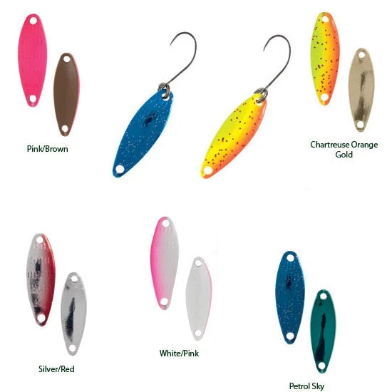 Lingurita Oscilanta Colmic Herakles Dribble Spoon 2.5gr White Pink