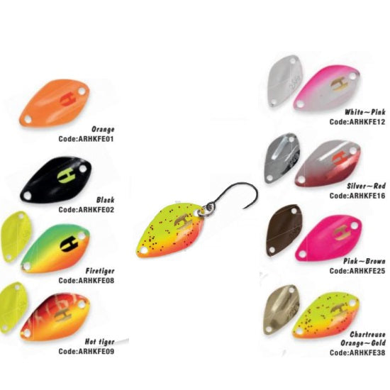 LINGURITA OSCILANTA COLMIC HERAKLES RUCK SPOON 2.0gr Chartreuse Orange Gold