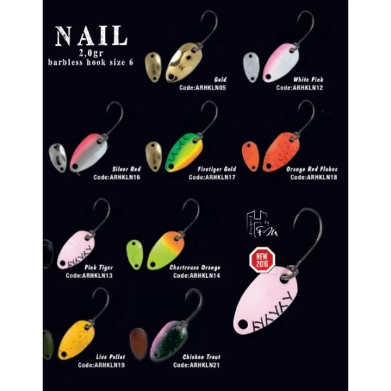 Lingurita Oscilanta Colmic Herakles Trout Area Nail 2gr White Pink