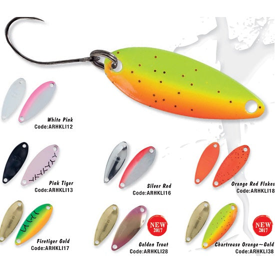 LINGURITA OSCILANTA COLMIC HERAKLES TROUT AREA YANKEE 3gr Chartreuse Orange Gold