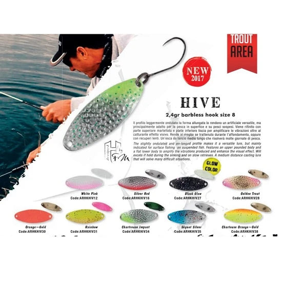 Lingurita Oscilanta Colmic Hive 2.4gr Rainbow